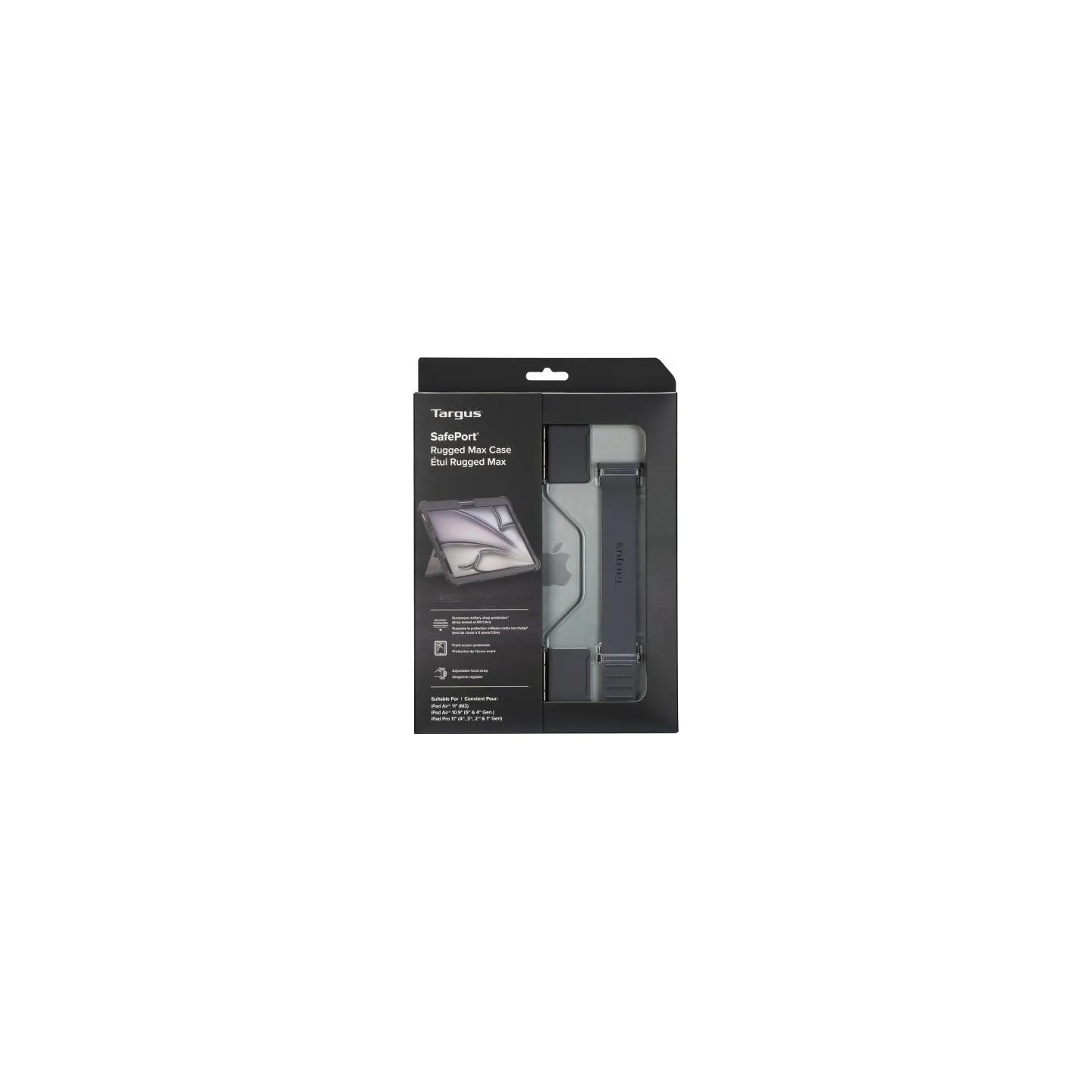 Targus ® SAFEPORT RUGGED MAX -SUOJAKOTELO IPAD AIR® 11" (M3)/(M2), IPAD AIR® 10.9" (GEN. 5/4), JA IPAD PRO® 11" (GEN. 4/3/2/1), 