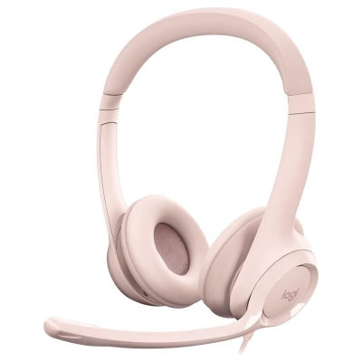 Logitech H390 Corded Headset - ROSE - USB