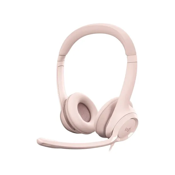 Logitech H390 Corded Headset - ROSE - USB