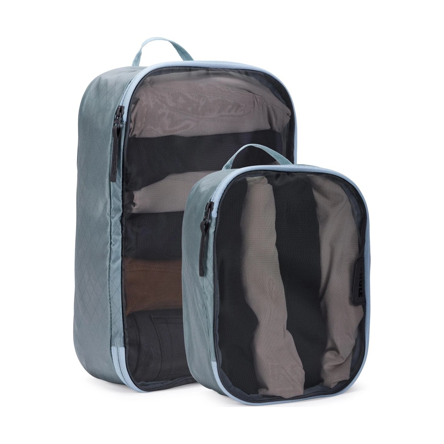 Thule Packing Cube Set, 1x Medium, 1x Small | Packing Cube | Pond Gray