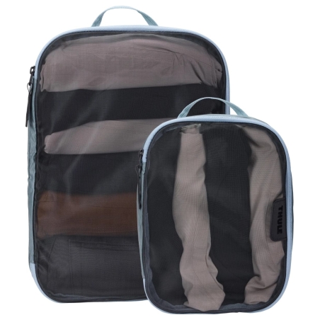 Thule Packing Cube Set, 1x Medium, 1x Small | Packing Cube | Pond Gray