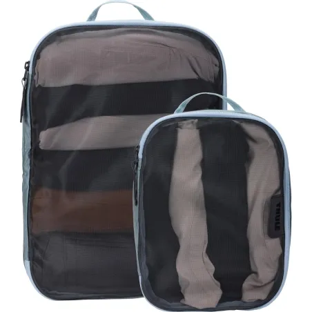 Thule Packing Cube Set, 1x Medium, 1x Small | Packing Cube | Pond Gray