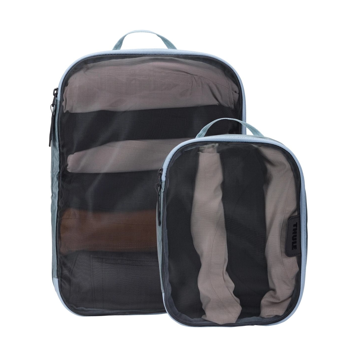 Thule Packing Cube Set, 1x Medium, 1x Small | Packing Cube | Pond Gray