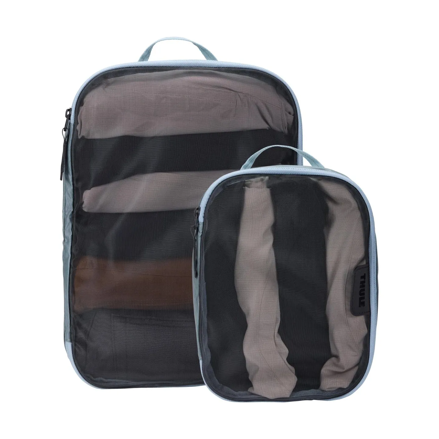 Thule Packing Cube Set, 1x Medium, 1x Small | Packing Cube | Pond Gray