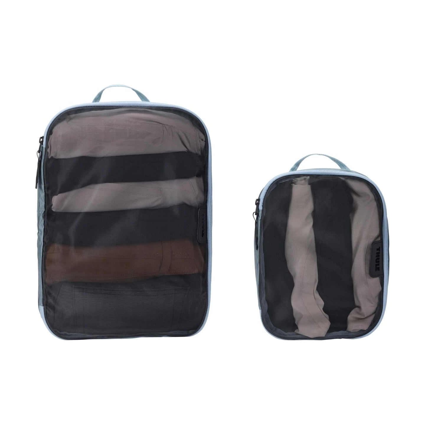 Thule Packing Cube Set, 1x Medium, 1x Small | Packing Cube | Pond Gray