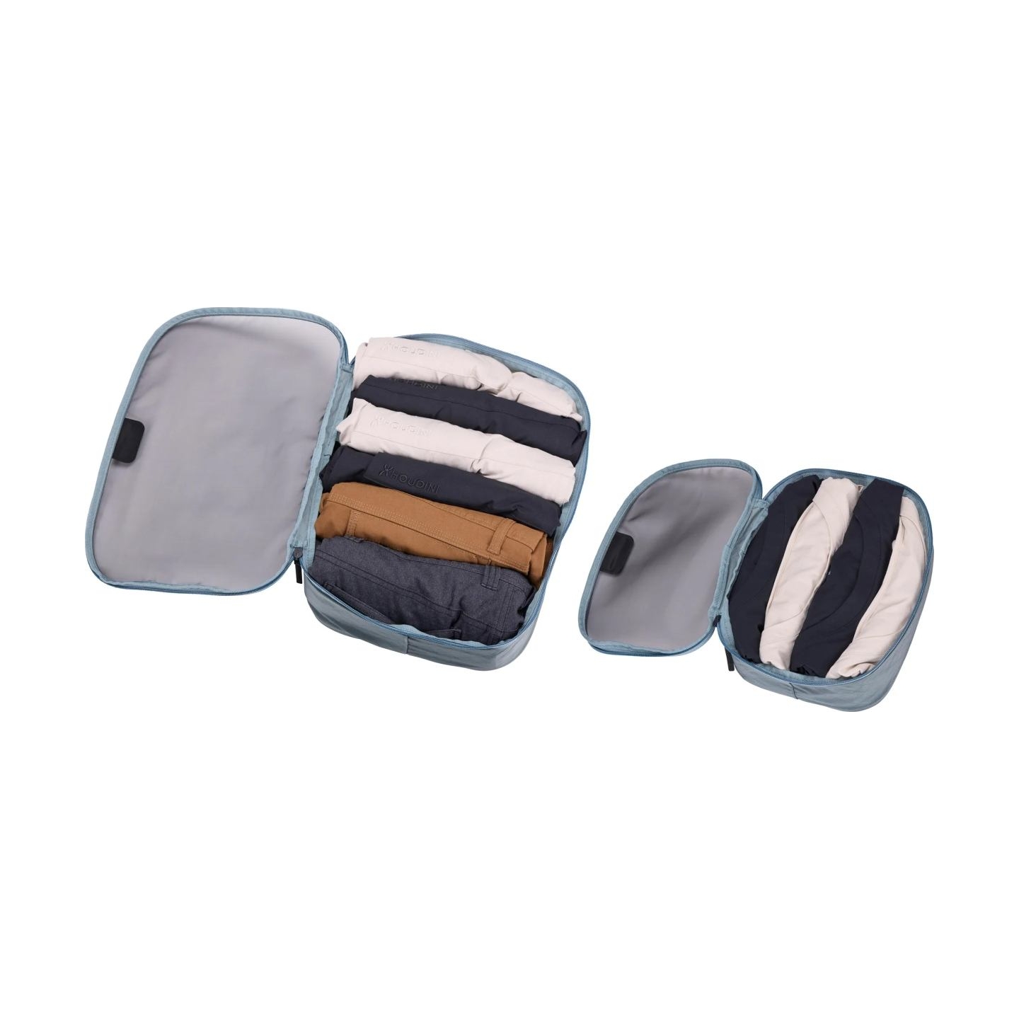 Thule Packing Cube Set, 1x Medium, 1x Small | Packing Cube | Pond Gray