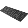Natec Keyboard, Slim, US, Wiress, Black