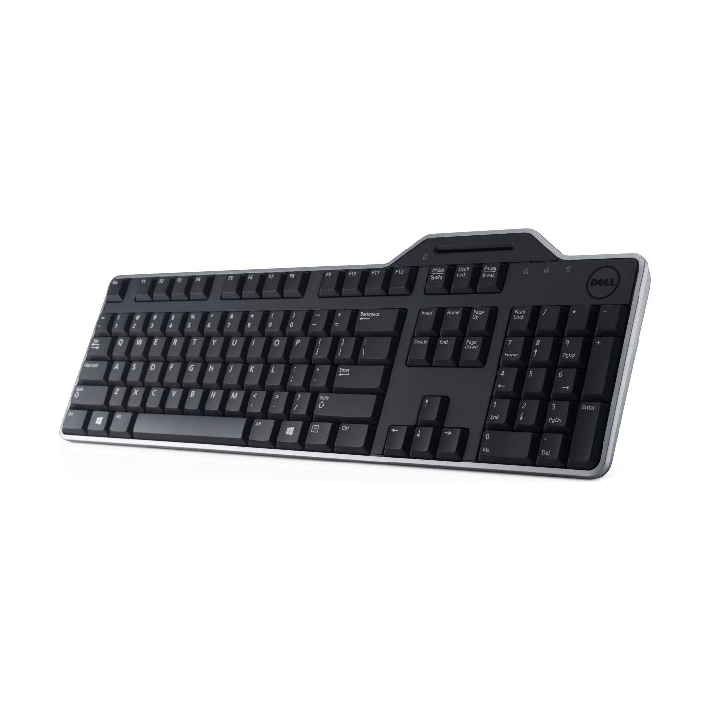 Dell Russian (QWERTY) Dell KB-813 Smartcard Reader USB Keyboard Black / 580-18360