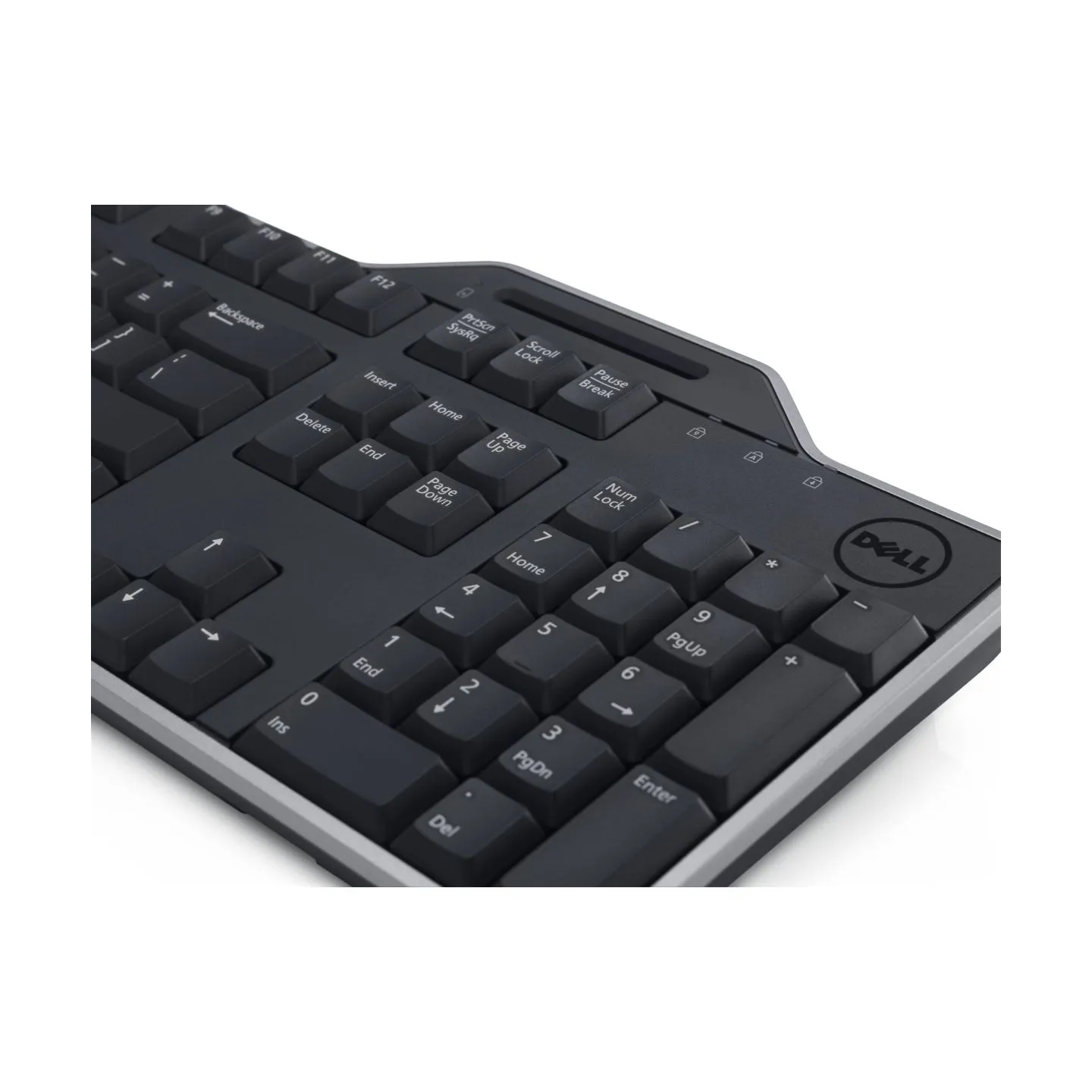 Dell Russian (QWERTY) Dell KB-813 Smartcard Reader USB Keyboard Black / 580-18360