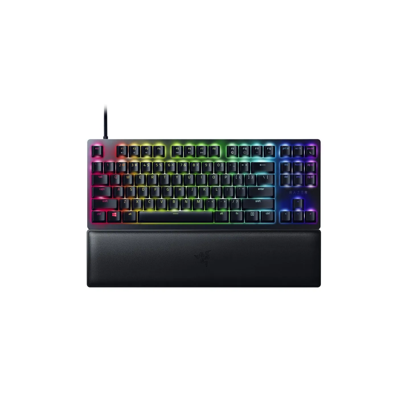 Razer | Huntsman V2 Tenkeyless | Gaming keyboard | Wired | Optical Gaming Keyboard | RGB LED light | US | Clicky Purple Switch