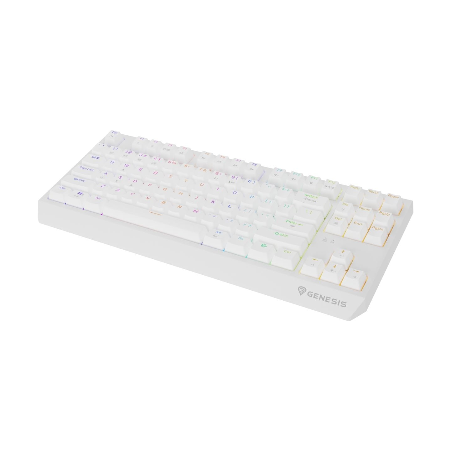 Genesis | THOR 230 | Mechanical Gaming Keyboard | Wireless | US | Outemu Red | White