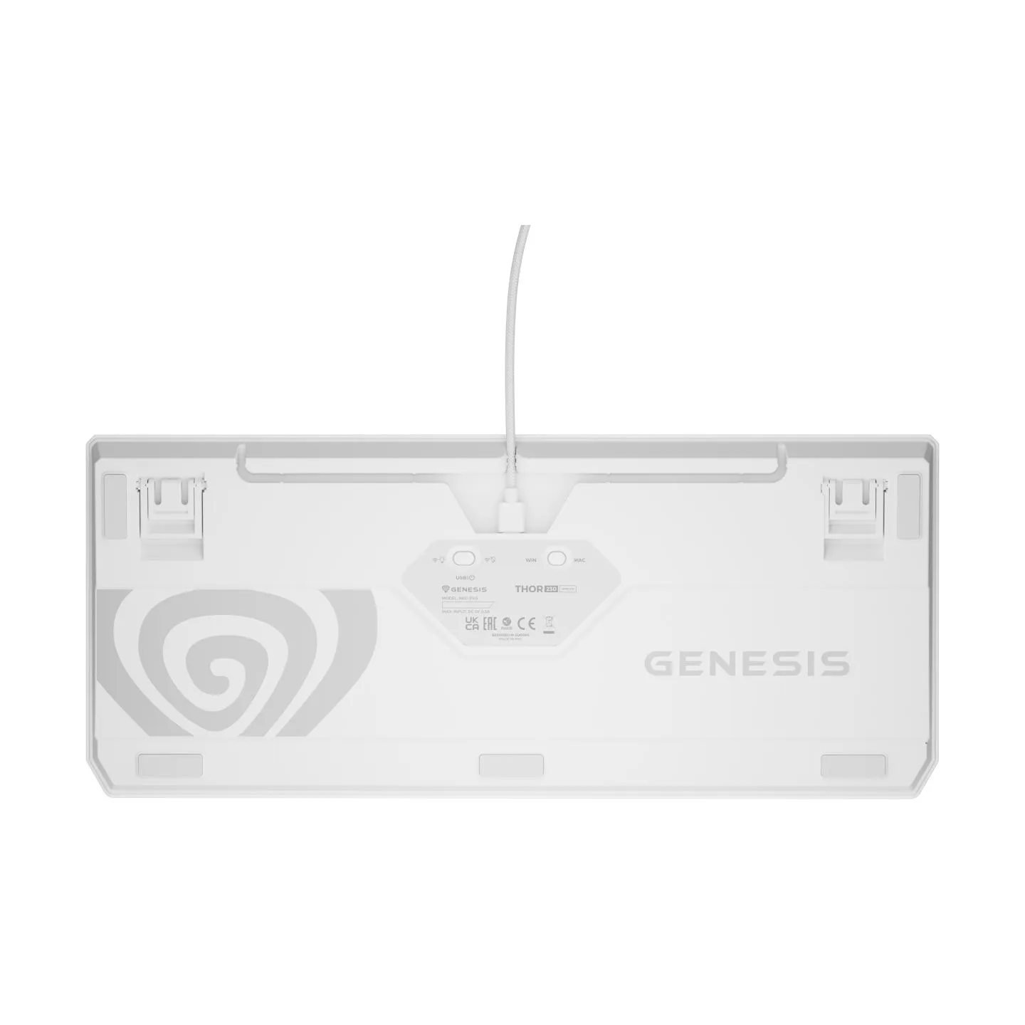 Genesis | THOR 230 | Mechanical Gaming Keyboard | Wireless | US | Outemu Red | White