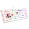 Genesis | THOR 303 | Mechanical Gaming Keyboard | Wired | US | Outemu Peach Silent | White