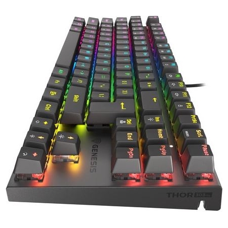 Genesis | THOR 303 TKL | Gaming Keyboard | Wired | Mechanical | RGB LED light | US | Replaceable "HOT SWAP" Switches