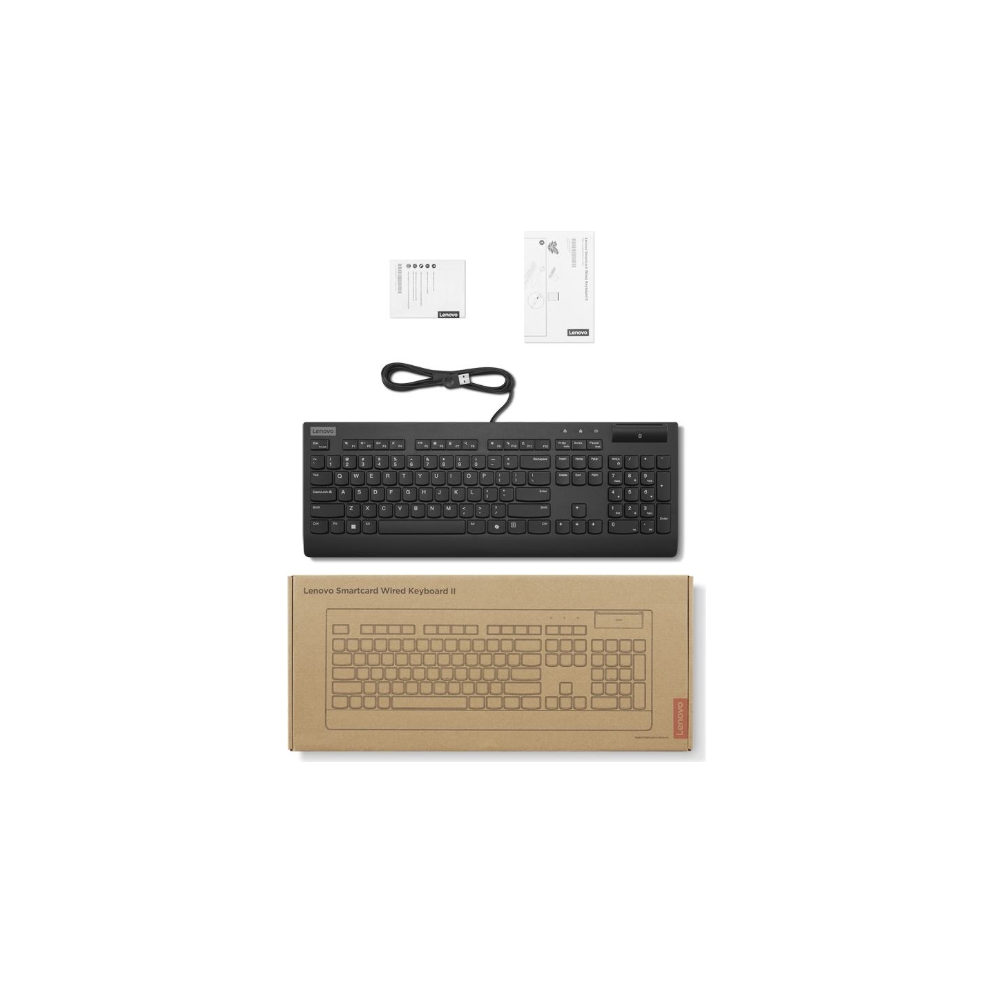 Lenovo SMARTCARD WIRED KEYBOARD II AI - ESTONIAN