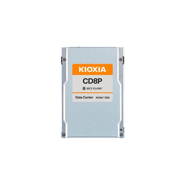 Kioxia SSD Data Center Read Intensive KIOXIA CD8P-R 7.68TB PCIe Gen5 Single-port (128GT/s) NVMe 2.0, BiCS Flash TLC, 2.5" 15mm U