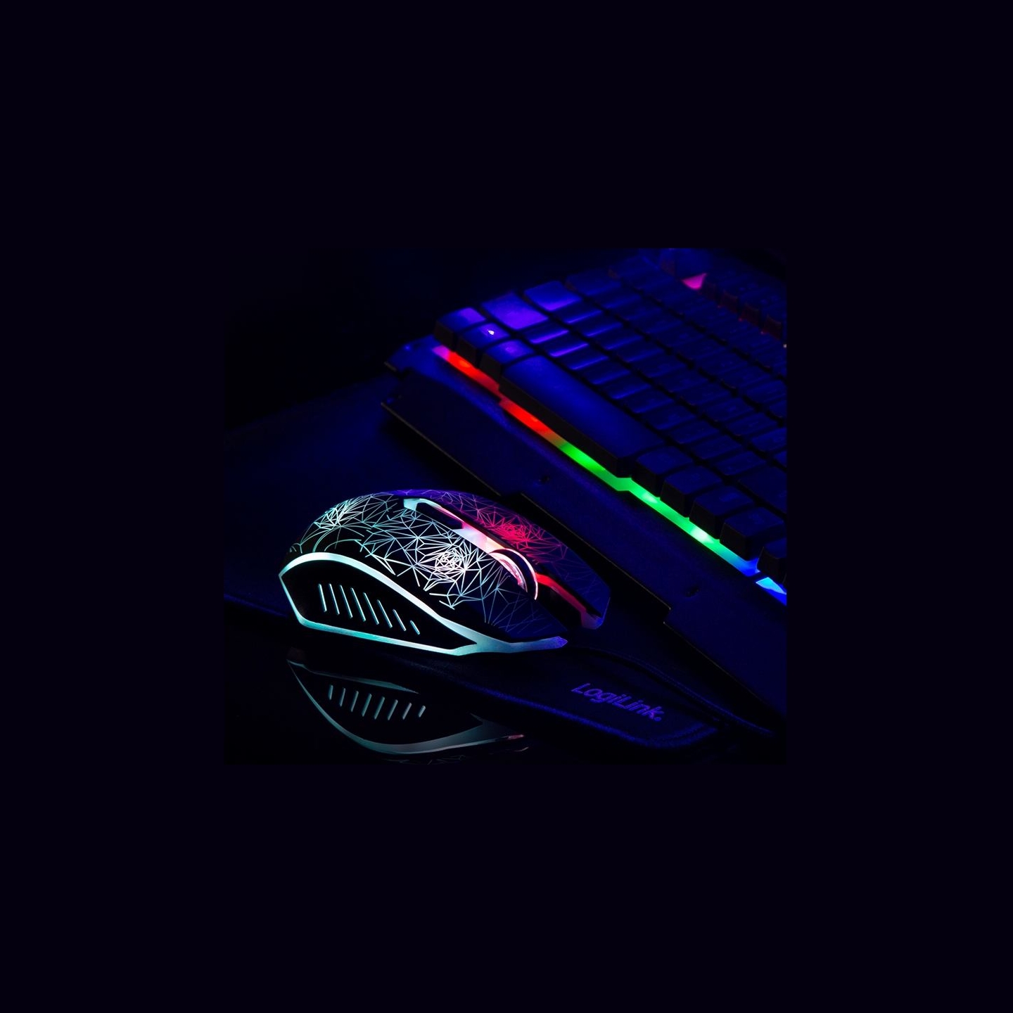 Logilink | Gaming-Set, keyboard, mouse and mouspad | ID0185 | Keyboard, Mouse and Pad Set | Wired | Mouse included | DE