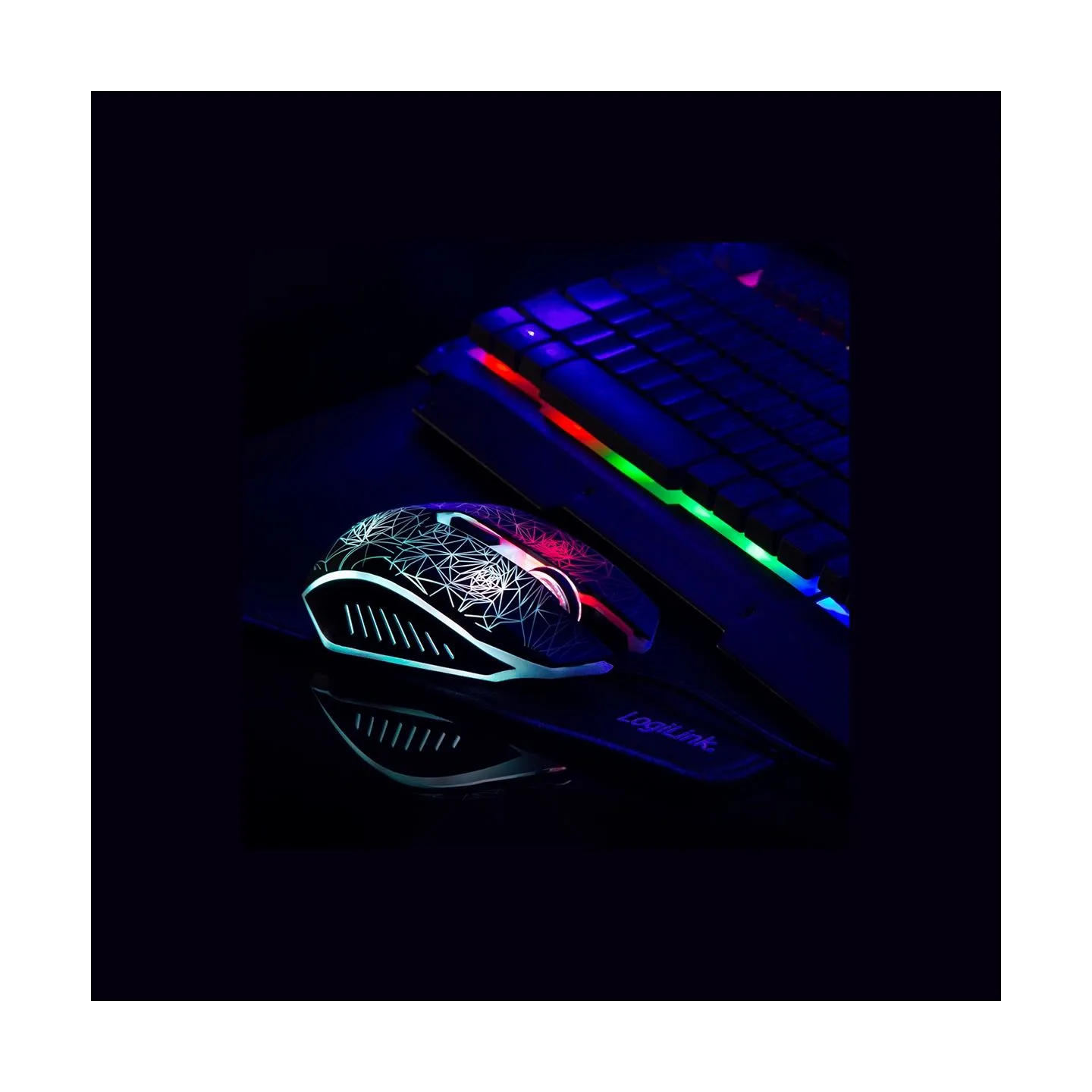 Logilink | Gaming-Set, keyboard, mouse and mouspad | ID0185 | Keyboard, Mouse and Pad Set | Wired | Mouse included | DE