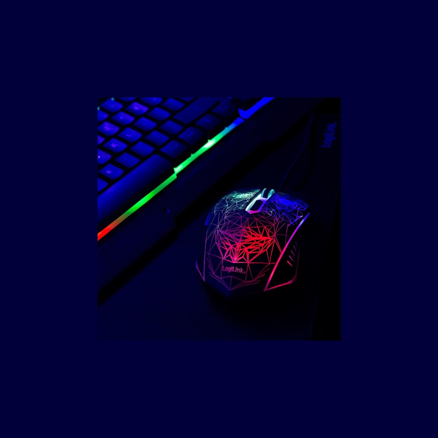 Logilink | Gaming-Set, keyboard, mouse and mouspad | ID0185 | Keyboard, Mouse and Pad Set | Wired | Mouse included | DE
