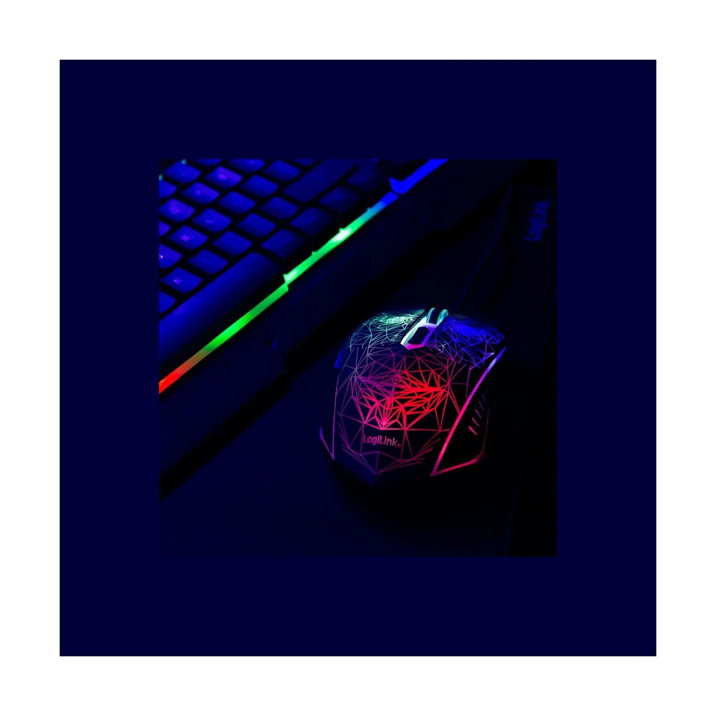 Logilink | Gaming-Set, keyboard, mouse and mouspad | ID0185 | Keyboard, Mouse and Pad Set | Wired | Mouse included | DE