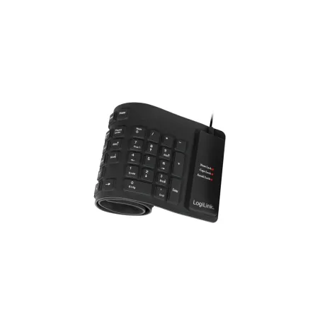 Logilink | Flexible waterproof Keyboard USB + PS/2 | ID0019A | Flexible keyboard | Wired | DE | Black
