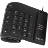 Logilink | Flexible waterproof Keyboard USB + PS/2 | ID0019A | Flexible keyboard | Wired | DE | Black