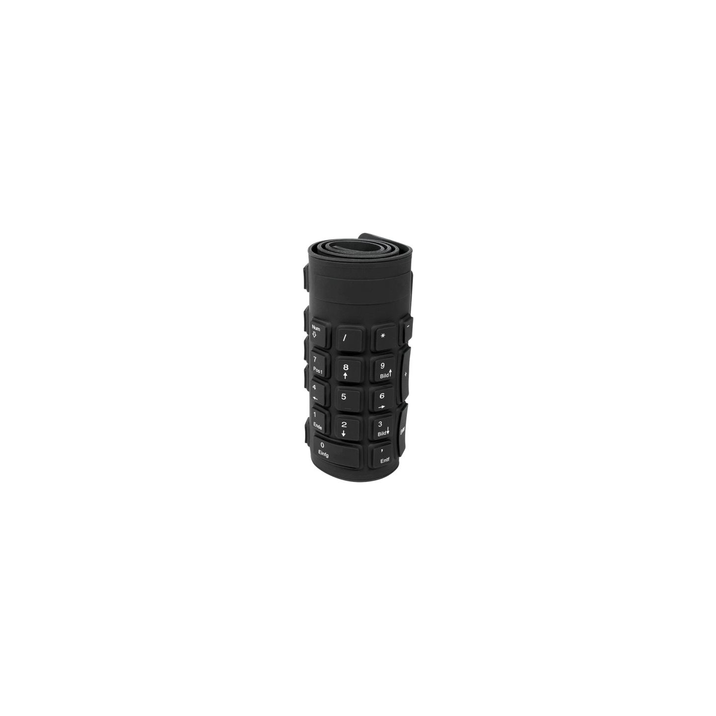 Logilink | Flexible waterproof Keyboard USB + PS/2 | ID0019A | Flexible keyboard | Wired | DE | Black