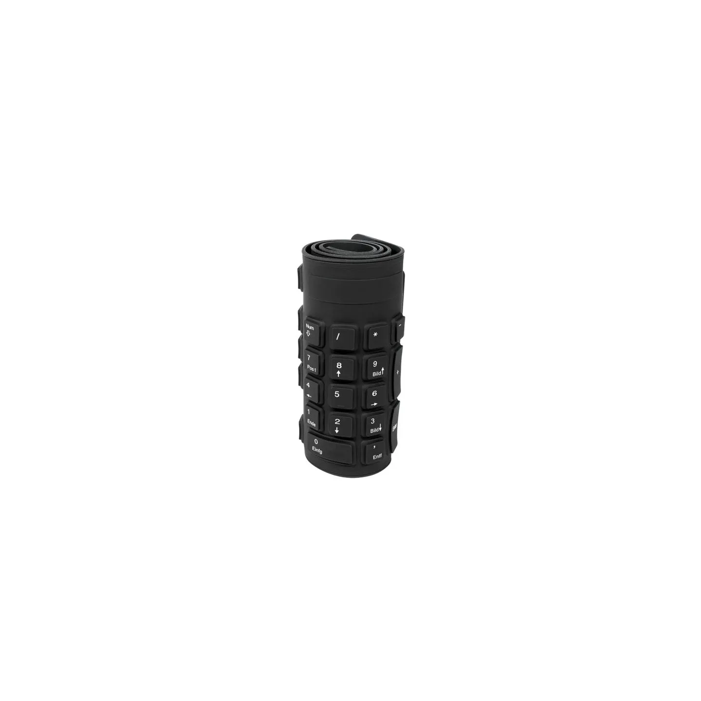 Logilink | Flexible waterproof Keyboard USB + PS/2 | ID0019A | Flexible keyboard | Wired | DE | Black