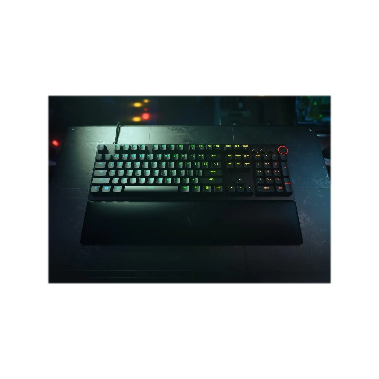 Razer | Huntsman V2 Optical Gaming Keyboard | Gaming keyboard | Wired | RGB LED light | NORD | Clicky Purple Switch | Black