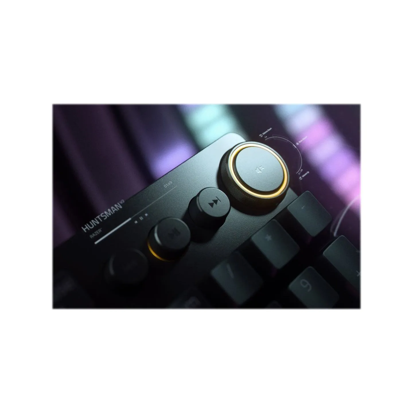 Razer | Huntsman V2 Optical Gaming Keyboard | Gaming keyboard | Wired | RGB LED light | NORD | Clicky Purple Switch | Black