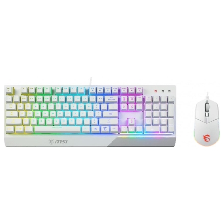 MSI | Vigor GK30 COMBO WHITE | Keyboard and Mouse Set | Wired | Mouse included | US | White