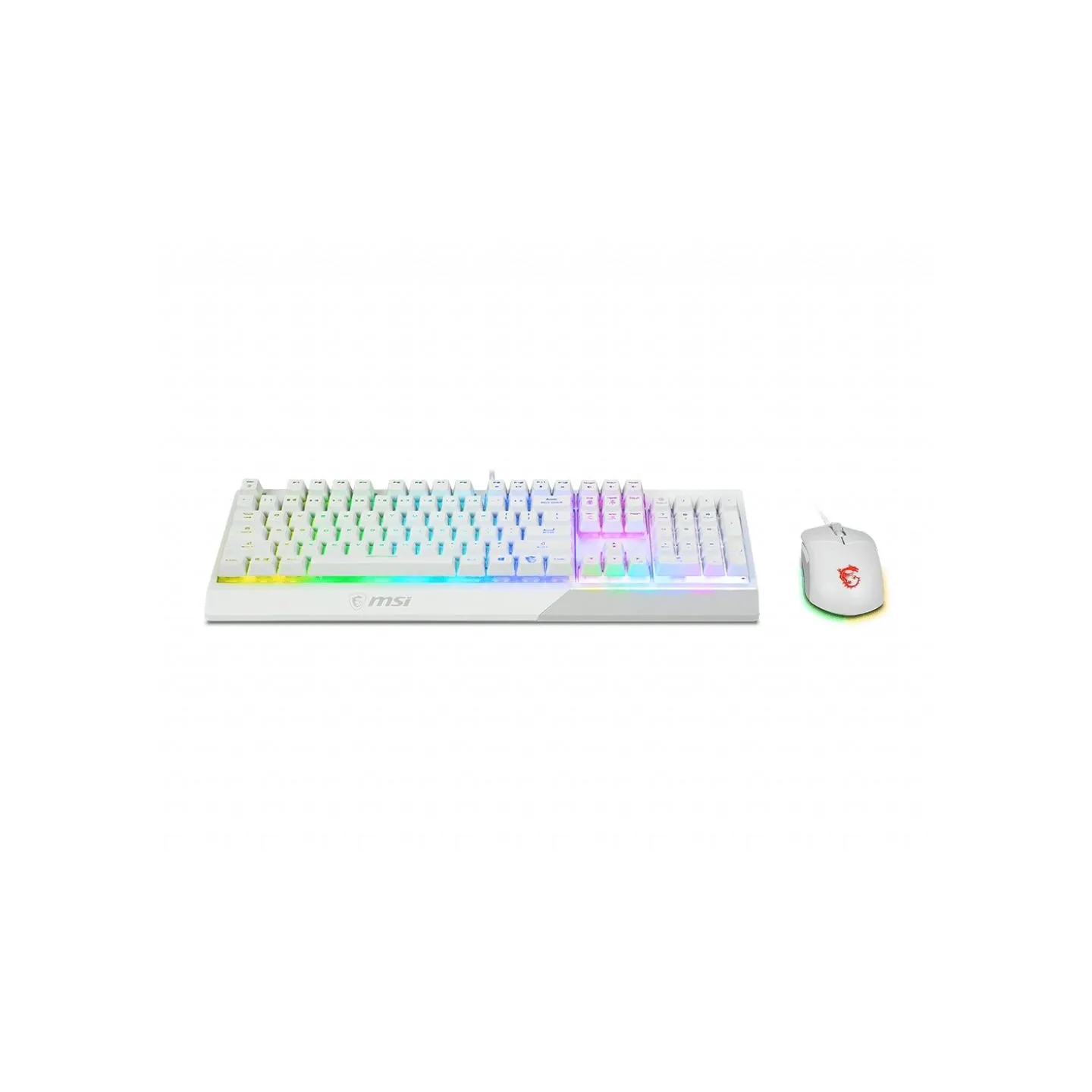 MSI | Vigor GK30 COMBO WHITE | Keyboard and Mouse Set | Wired | Mouse included | US | White