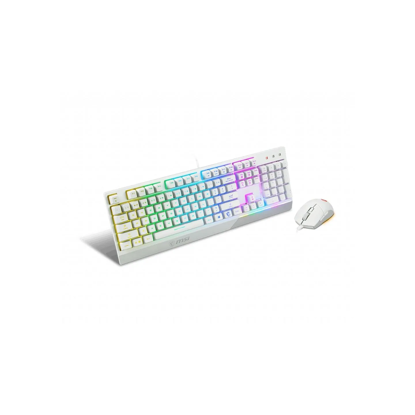 MSI | Vigor GK30 COMBO WHITE | Keyboard and Mouse Set | Wired | Mouse included | US | White