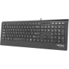 Natec Keyboard, Barracuda, US Layout, Slim | Natec | Keyboard | Barracuda | Standard | Wired | US | Black