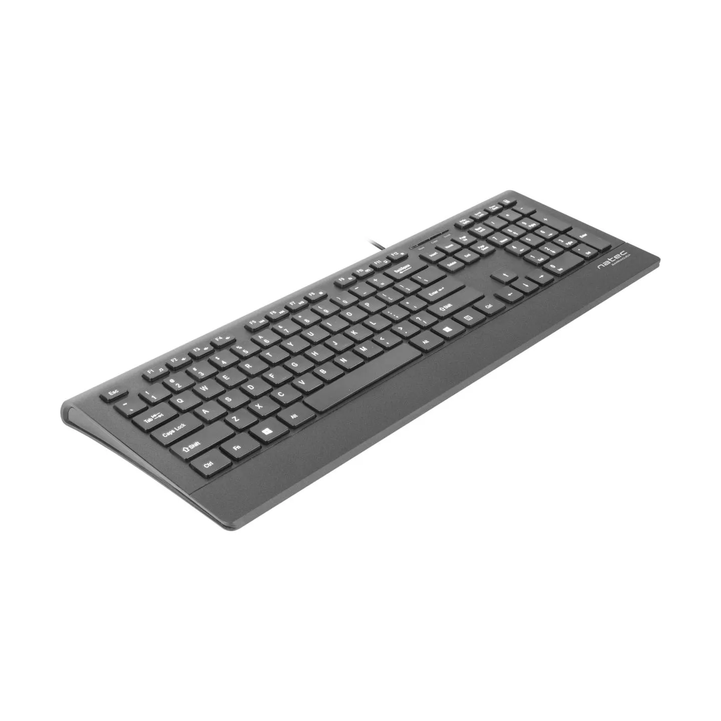 Natec Keyboard, Barracuda, US Layout, Slim | Natec | Keyboard | Barracuda | Standard | Wired | US | Black