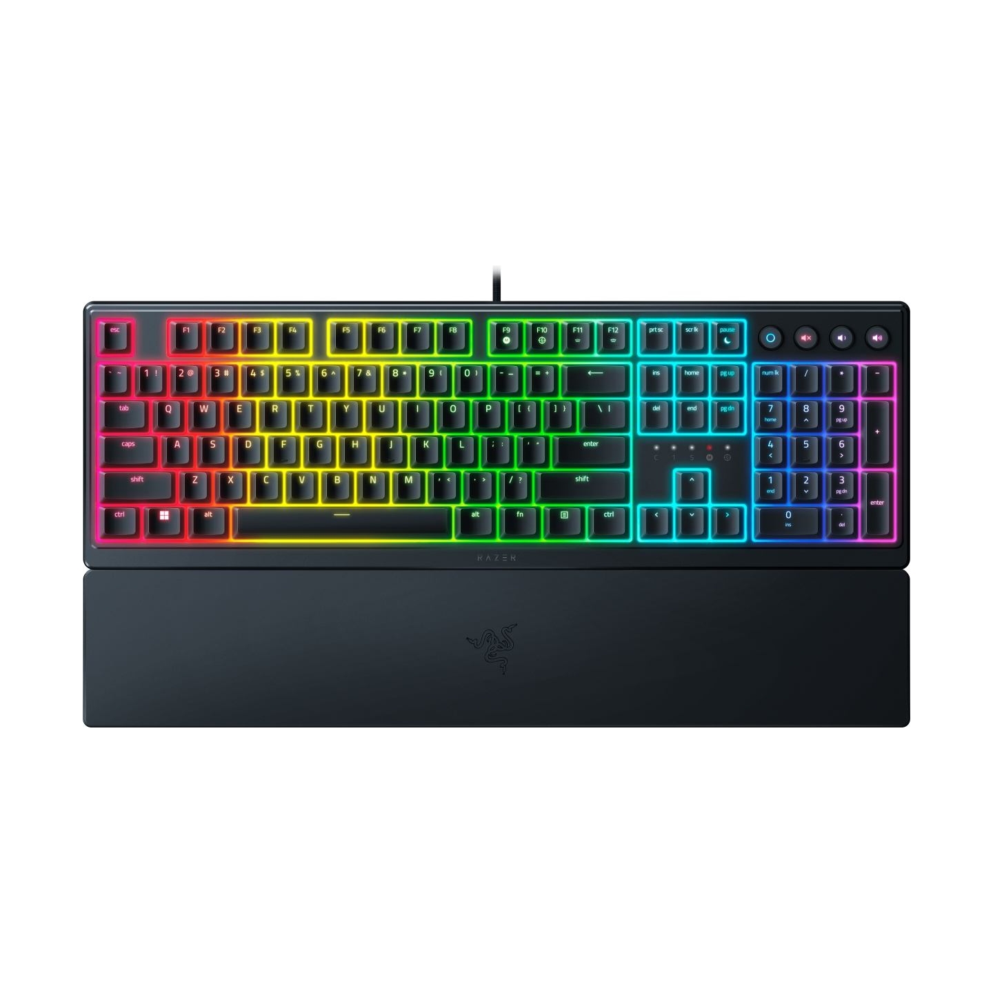Razer | Gaming Keyboard | Ornata V3 | Gaming keyboard | Wired | RGB LED light | NORD | Razer Mecha-Membrane | Black