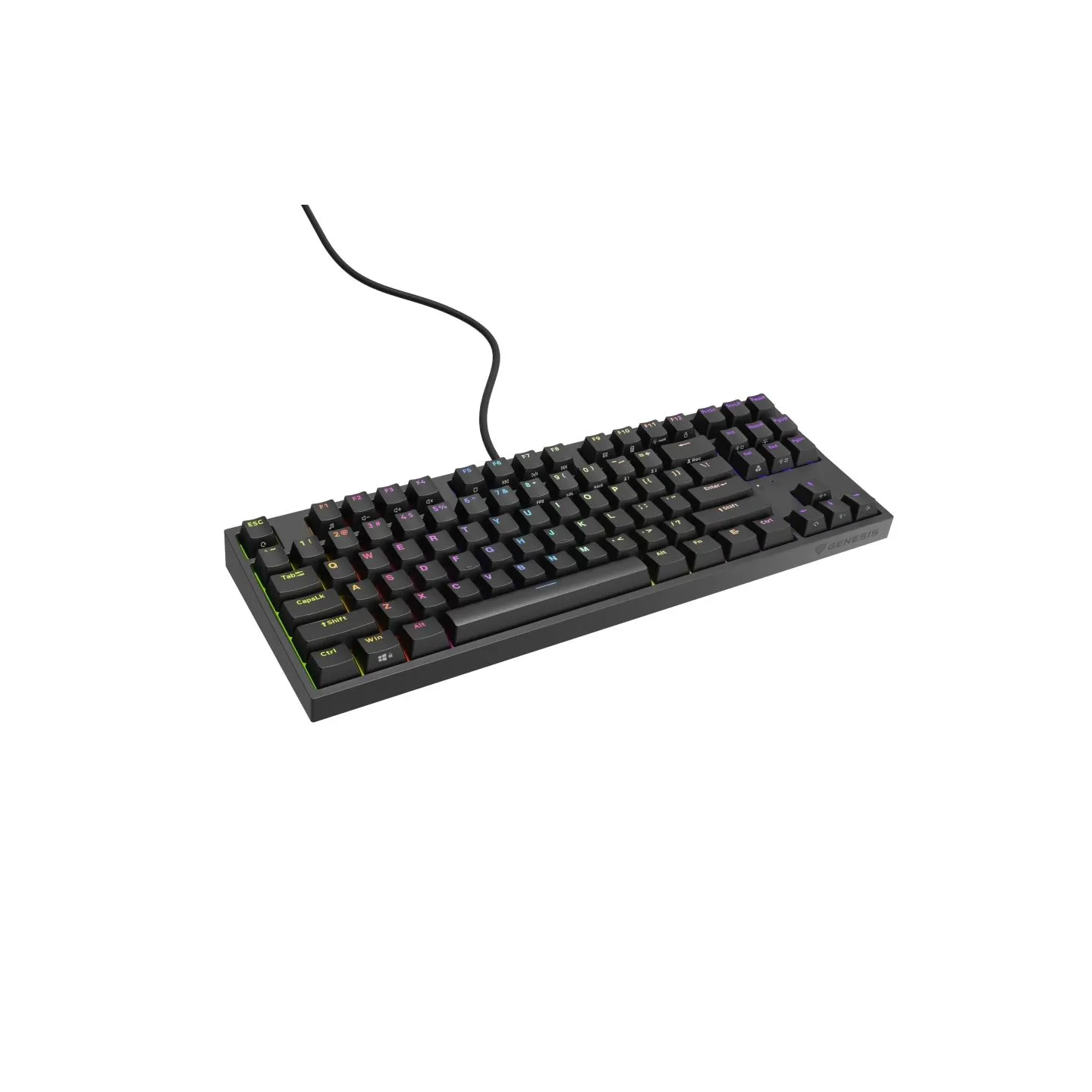Genesis | THOR 404 TKL | Mechanical Gaming Keyboard | Wired | US | Kailh Box Brown V2 | Black | RGB