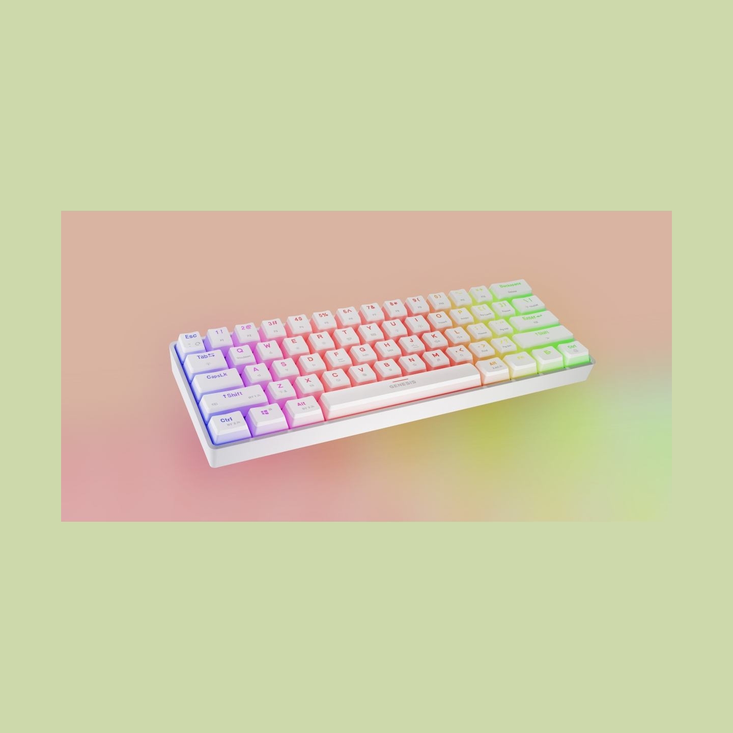 Genesis | THOR 660 G2 | Gaming keyboard | Wireless/Wired | US | Tactile | White