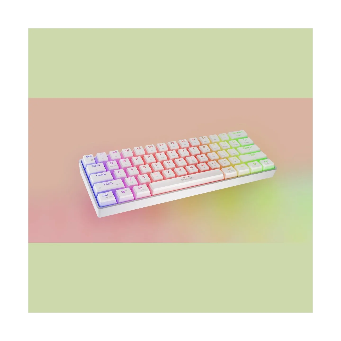 Genesis | THOR 660 G2 | Gaming keyboard | Wireless/Wired | US | Tactile | White