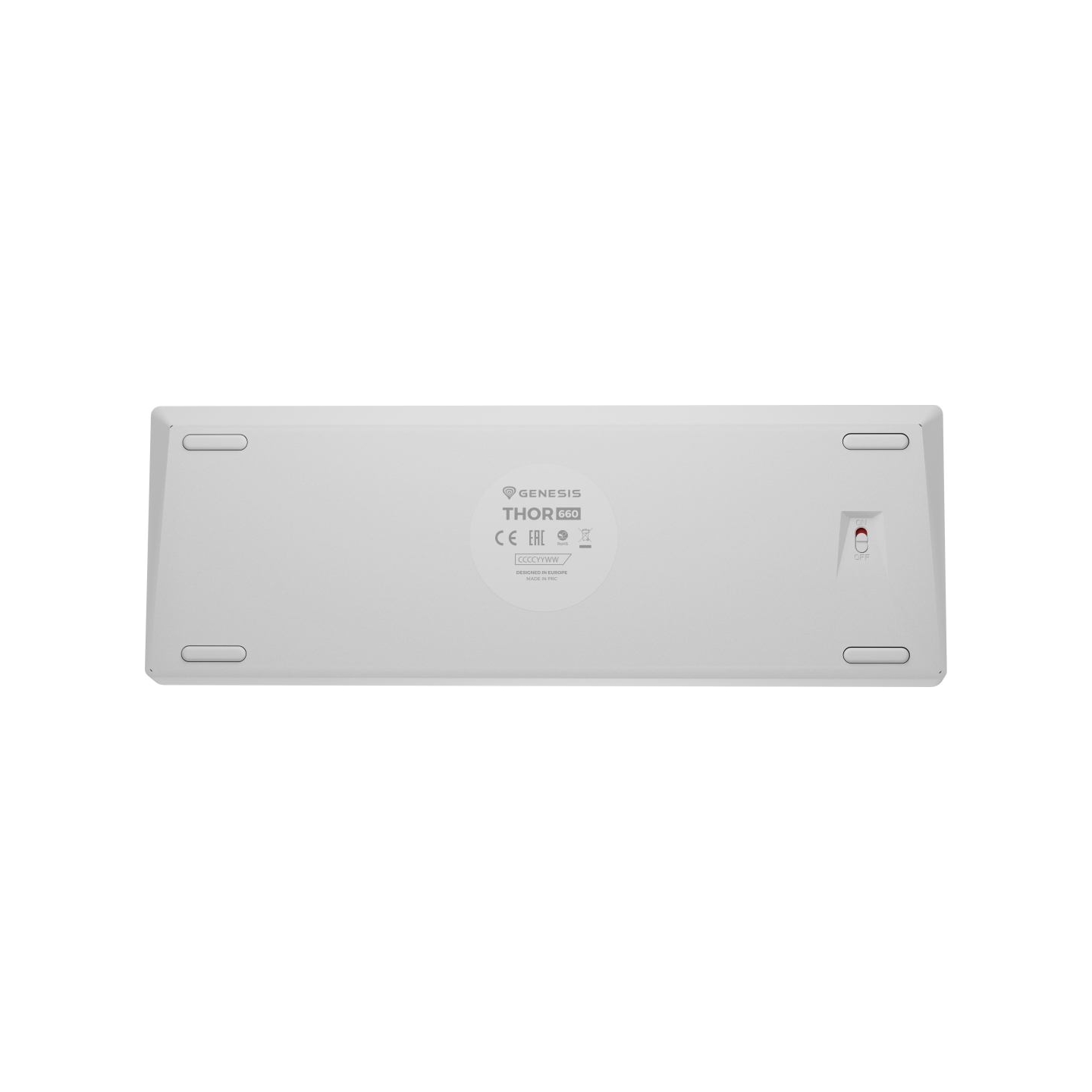 Genesis | THOR 660 G2 | Gaming keyboard | Wireless/Wired | US | Tactile | White
