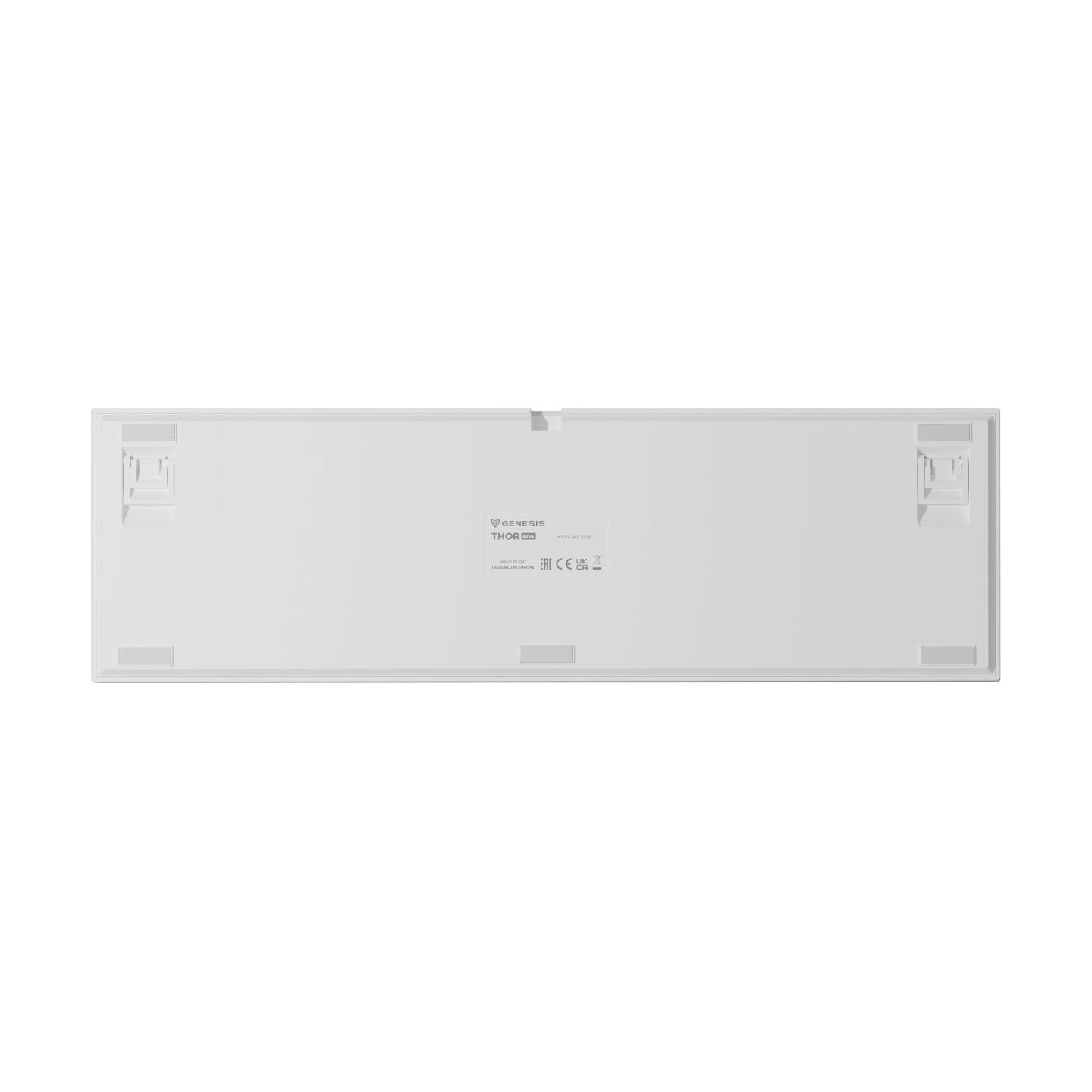 Genesis Thor 404 | Mechanical Gaming Keyboard | Wired | US | Outemu Peach Silent | White
