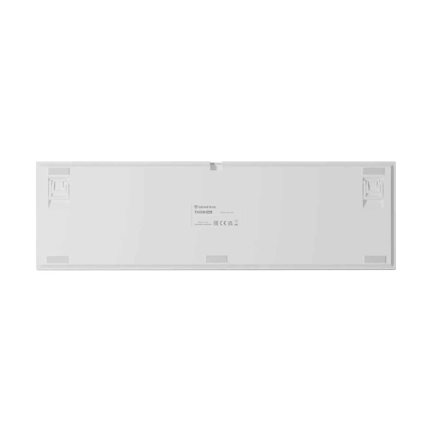 Genesis Thor 404 | Mechanical Gaming Keyboard | Wired | US | Outemu Peach Silent | White