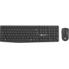 Natec | Keyboard and Mouse | Squid 2in1 Bundle | Keyboard and Mouse Set | Wireless | Wireless connection | US | Black