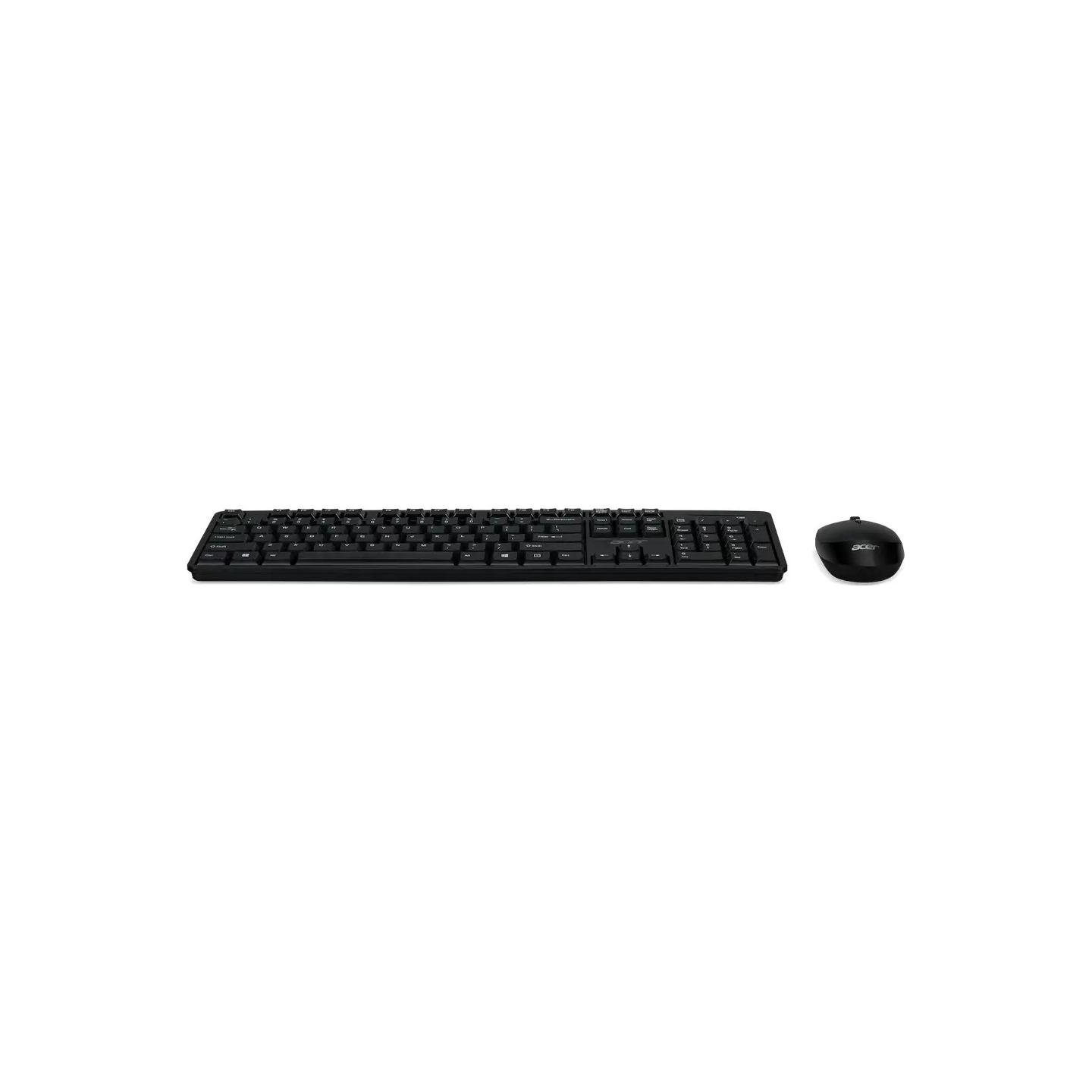 Acer Keyboard and Mouse AAK410 (Retail Pack) | Keyboard and Mouse Set | Wireless | US | Black