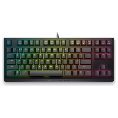 Dell Alienware Tenkeyless AW420K | Gaming Keyboard | Wired | EN | CHERRY MX Red | Dark Side of the Moon