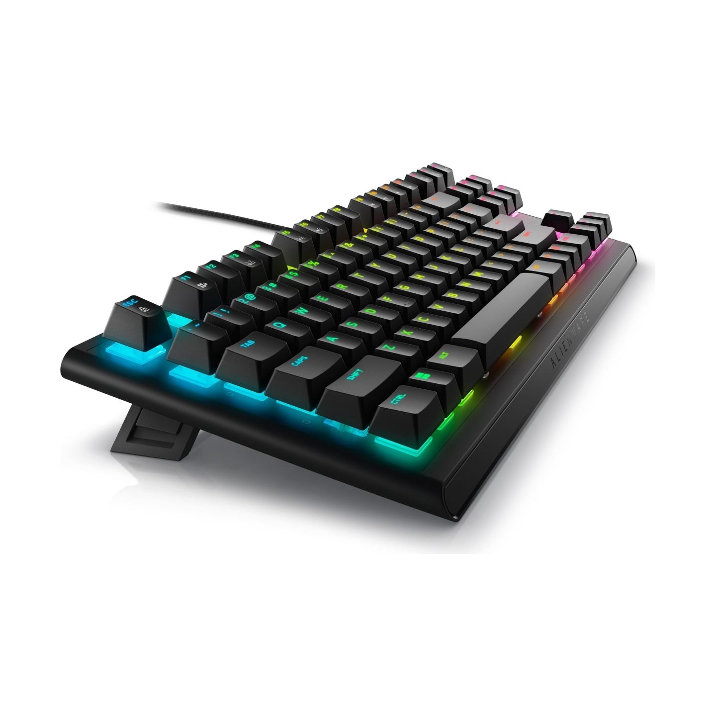 Dell Alienware Tenkeyless AW420K | Gaming Keyboard | Wired | EN | CHERRY MX Red | Dark Side of the Moon