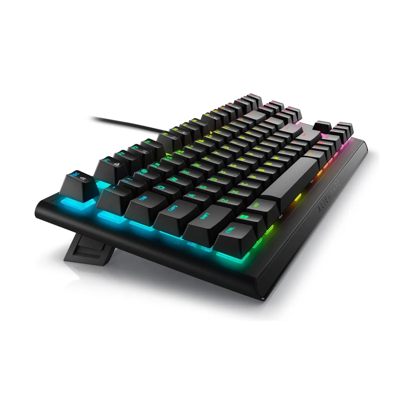 Dell Alienware Tenkeyless AW420K | Gaming Keyboard | Wired | EN | CHERRY MX Red | Dark Side of the Moon