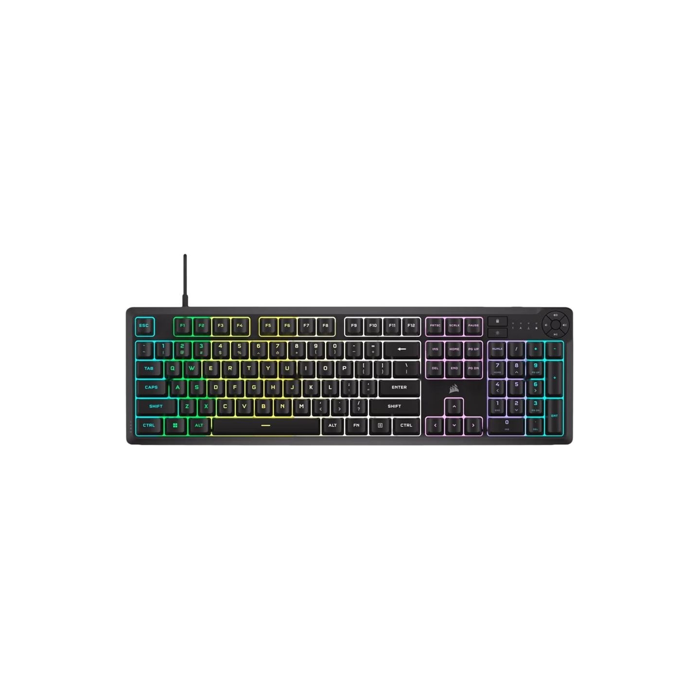Corsair K55 CORE RGB | Gaming keyboard | Wired | NA | Black