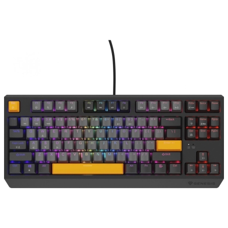 Genesis | THOR 230 TKL | Mechanical Gaming Keyboard | Wired | US | Outemu Red | Anchor Gray Negative