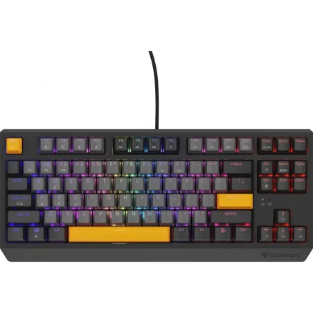 Genesis | THOR 230 TKL | Mechanical Gaming Keyboard | Wired | US | Outemu Red | Anchor Gray Negative